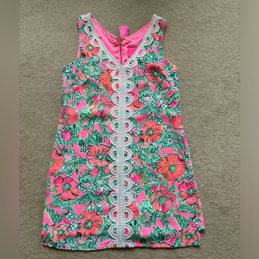 NEW Lilly Pulitzer Ronnie Romper Soleil Pink Poppy size 4